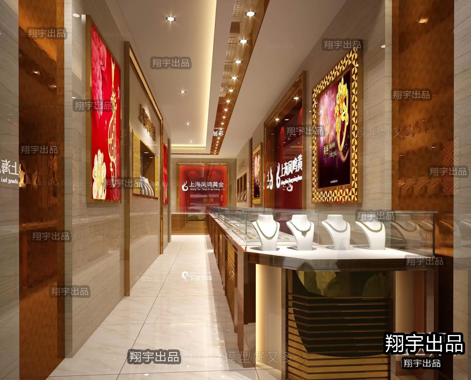 3D RETAILS INTERIOR (VRAY) – JEWELRY 3D SCENES – 026