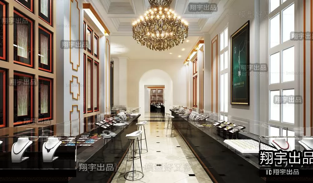 3D RETAILS INTERIOR (VRAY) – JEWELRY 3D SCENES – 028