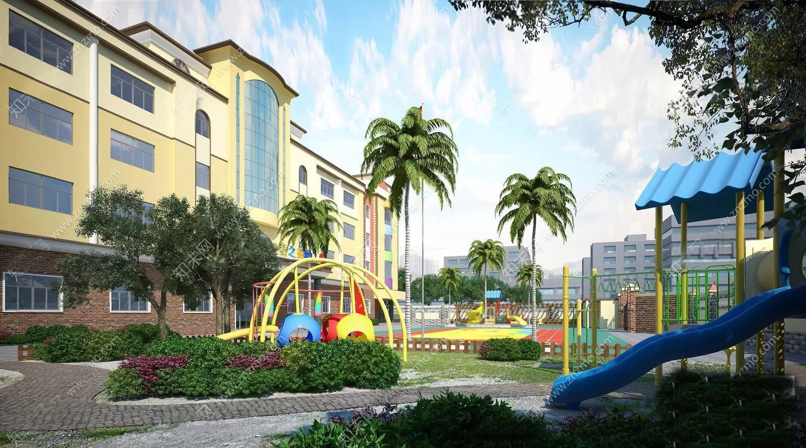 3D SCHOOL INTERIOR (VRAY) – KINDERGARTEN 3D SCENES – 033