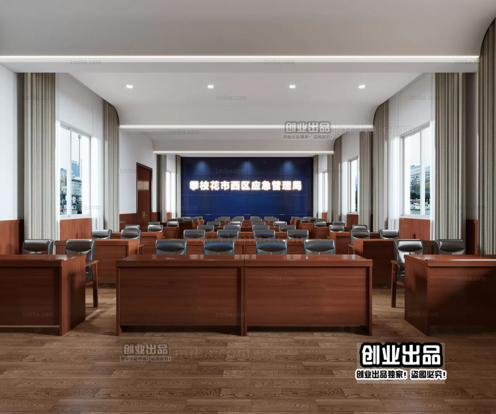 3D SCHOOL INTERIOR (VRAY) – LECTURE HALL 3D SCENES – 018