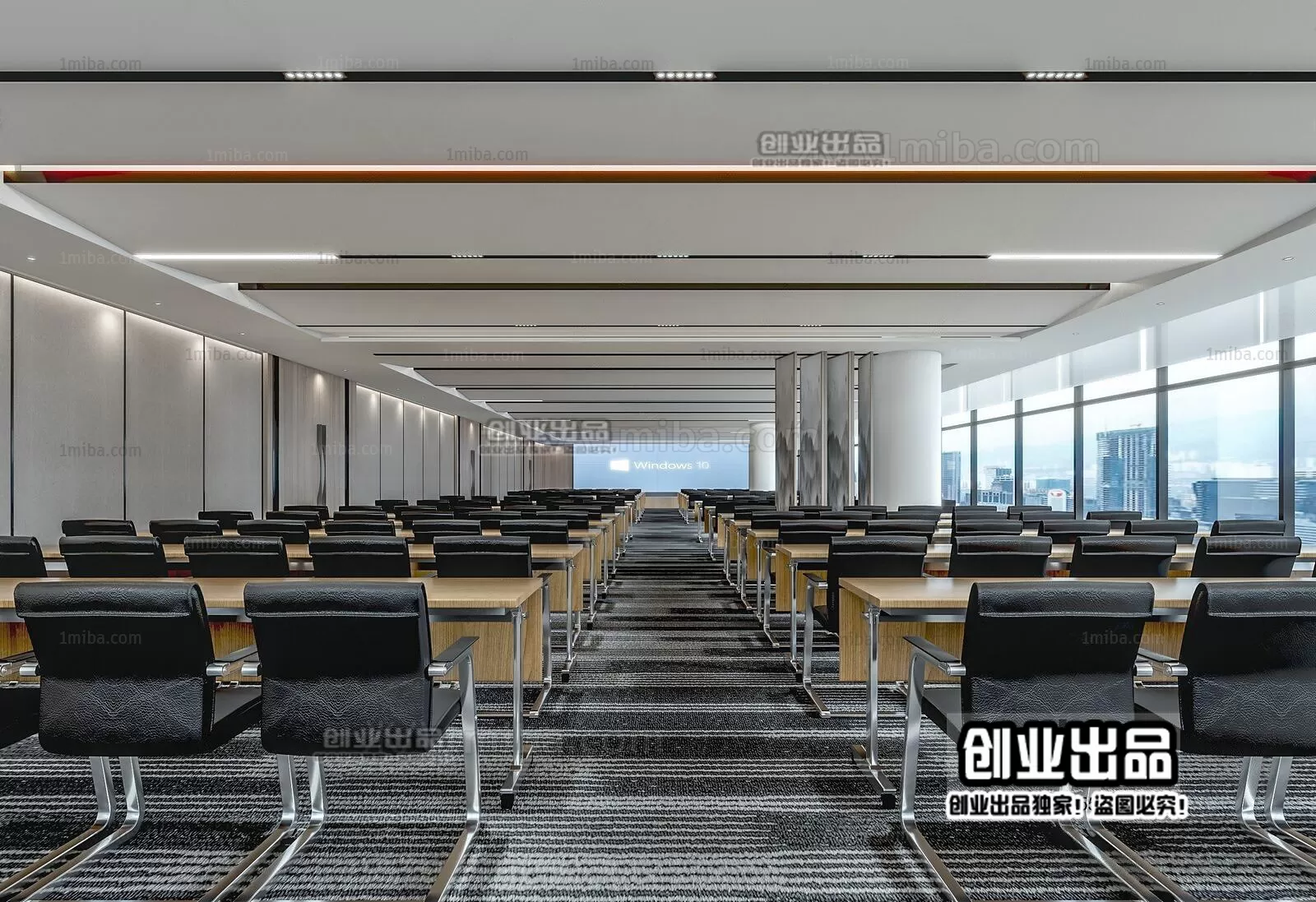 3D SCHOOL INTERIOR (VRAY) – LECTURE HALL 3D SCENES – 022