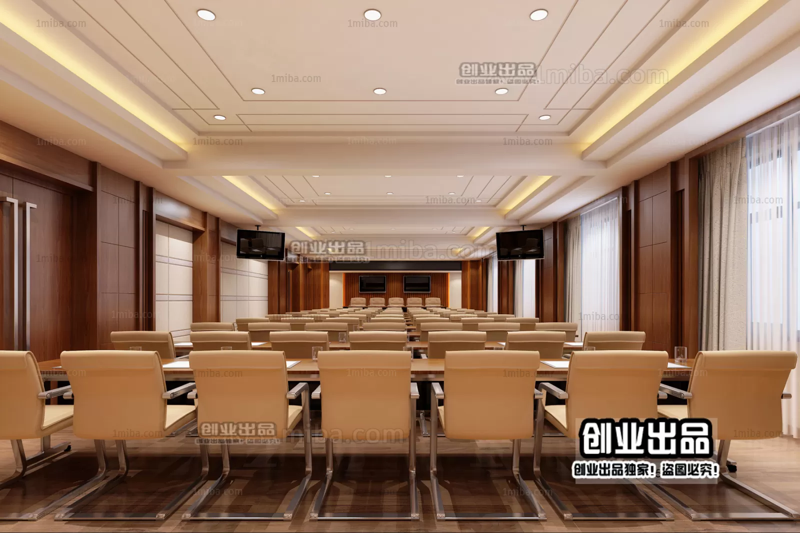 3D SCHOOL INTERIOR (VRAY) – LECTURE HALL 3D SCENES – 025
