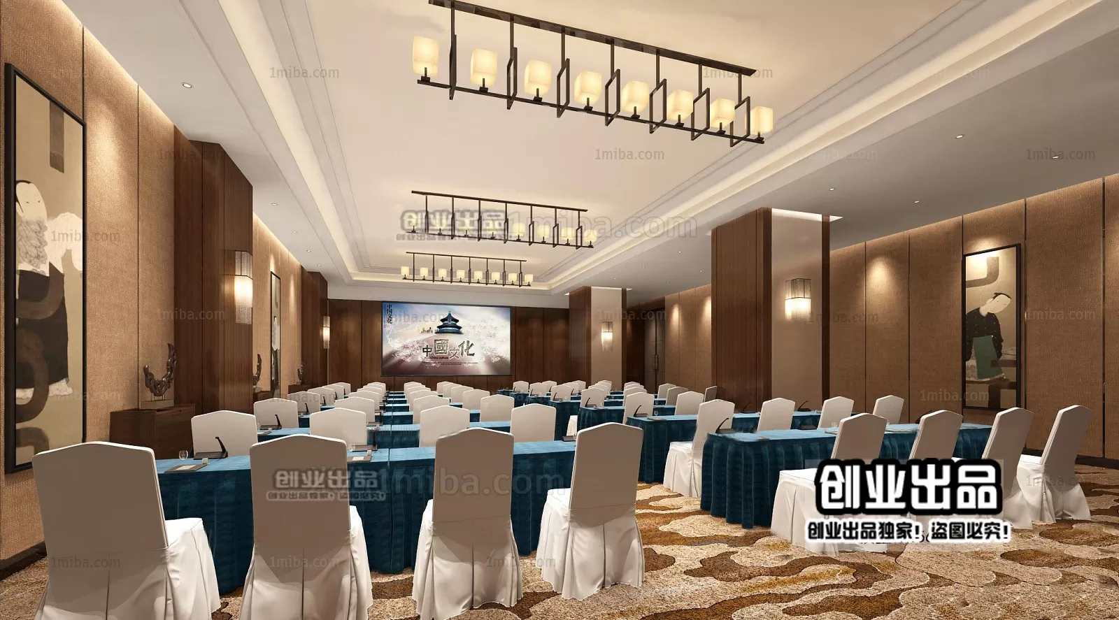 3D SCHOOL INTERIOR (VRAY) – LECTURE HALL 3D SCENES – 026