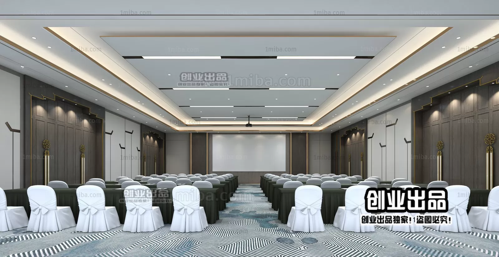 3D SCHOOL INTERIOR (VRAY) – LECTURE HALL 3D SCENES – 031