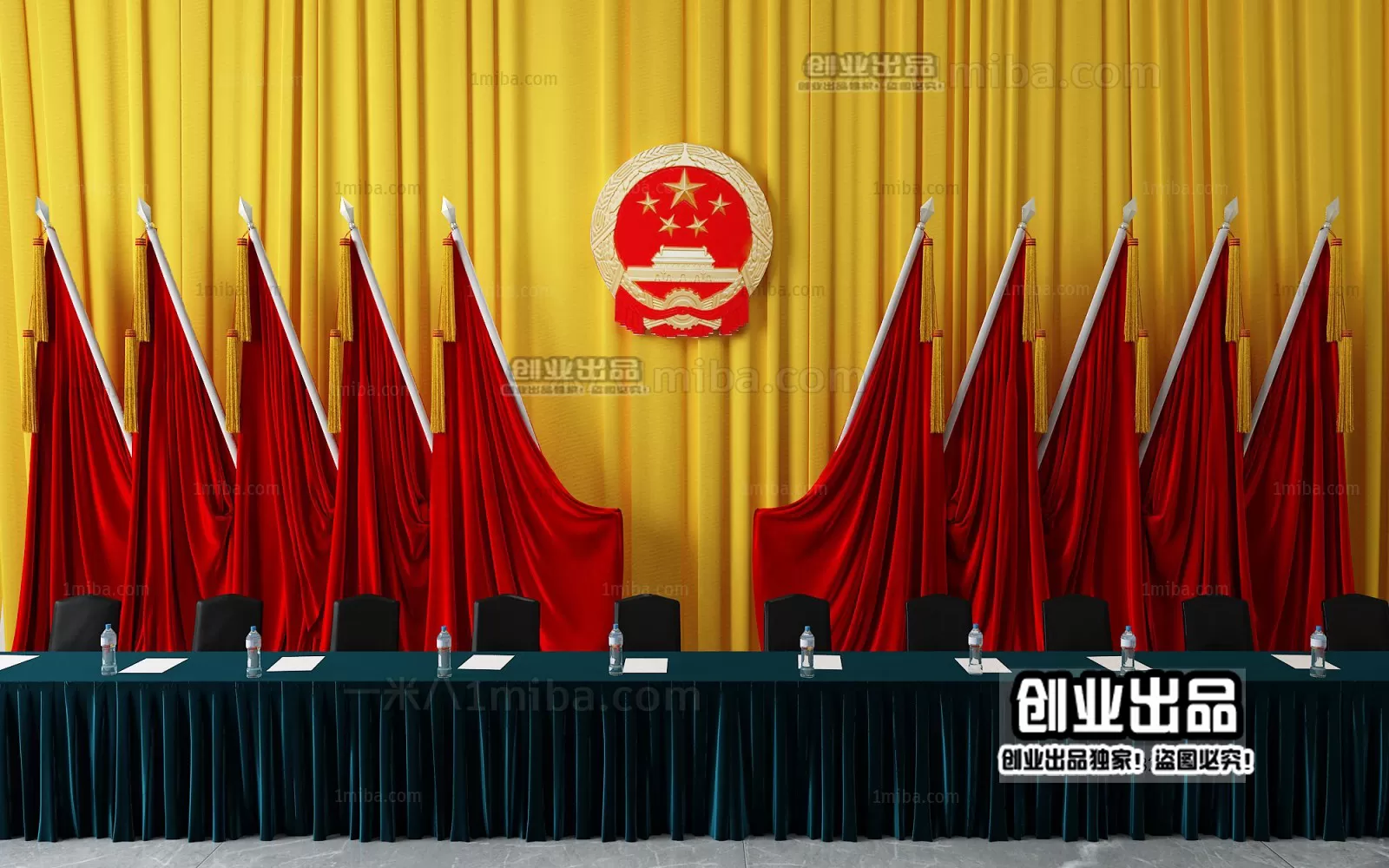 3D SCHOOL INTERIOR (VRAY) – LECTURE HALL 3D SCENES – 036