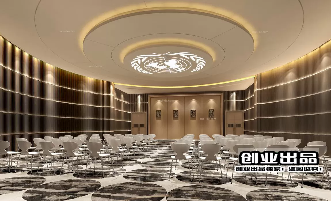 3D SCHOOL INTERIOR (VRAY) – LECTURE HALL 3D SCENES – 048