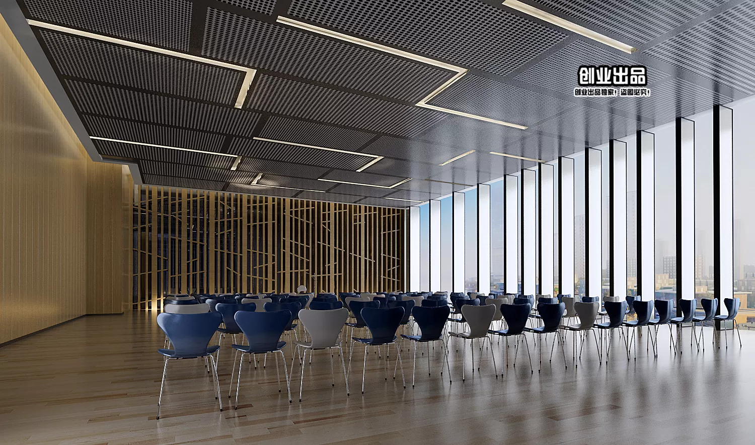 3D SCHOOL INTERIOR (VRAY) – LECTURE HALL 3D SCENES – 052