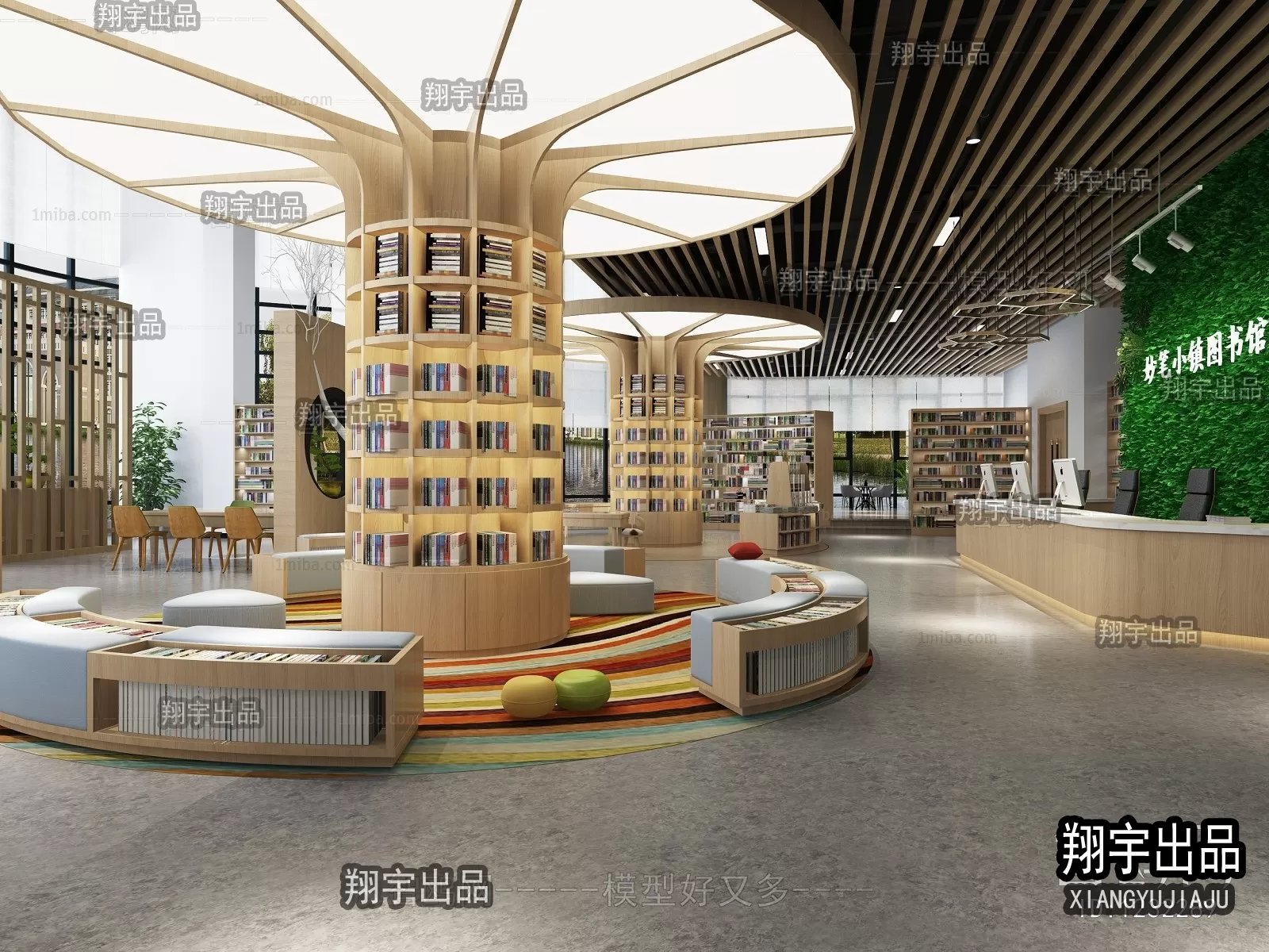 3D SCHOOL INTERIOR (VRAY) – LIBRARY 3D SCENES – 006