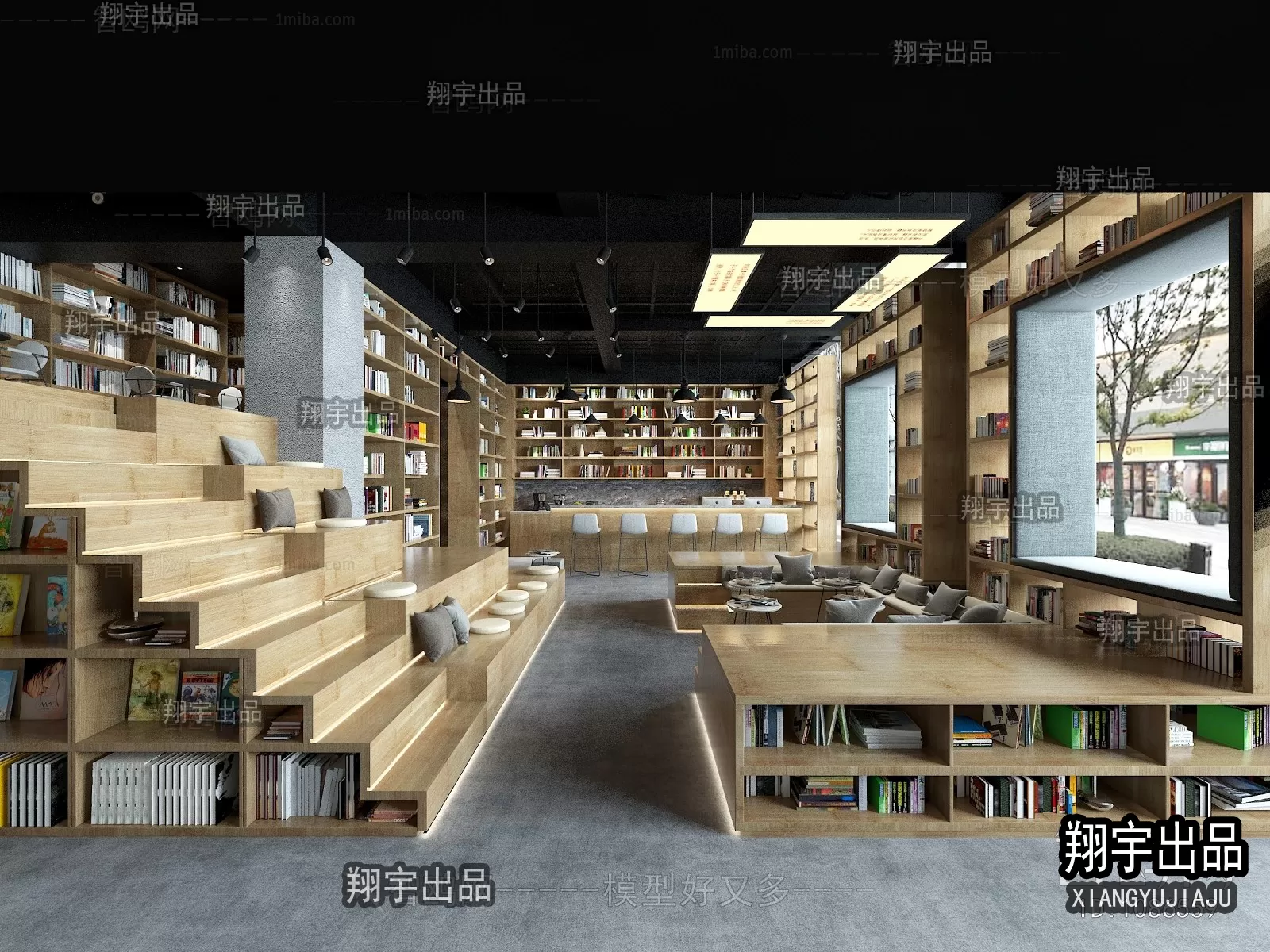 3D SCHOOL INTERIOR (VRAY) – LIBRARY 3D SCENES – 009