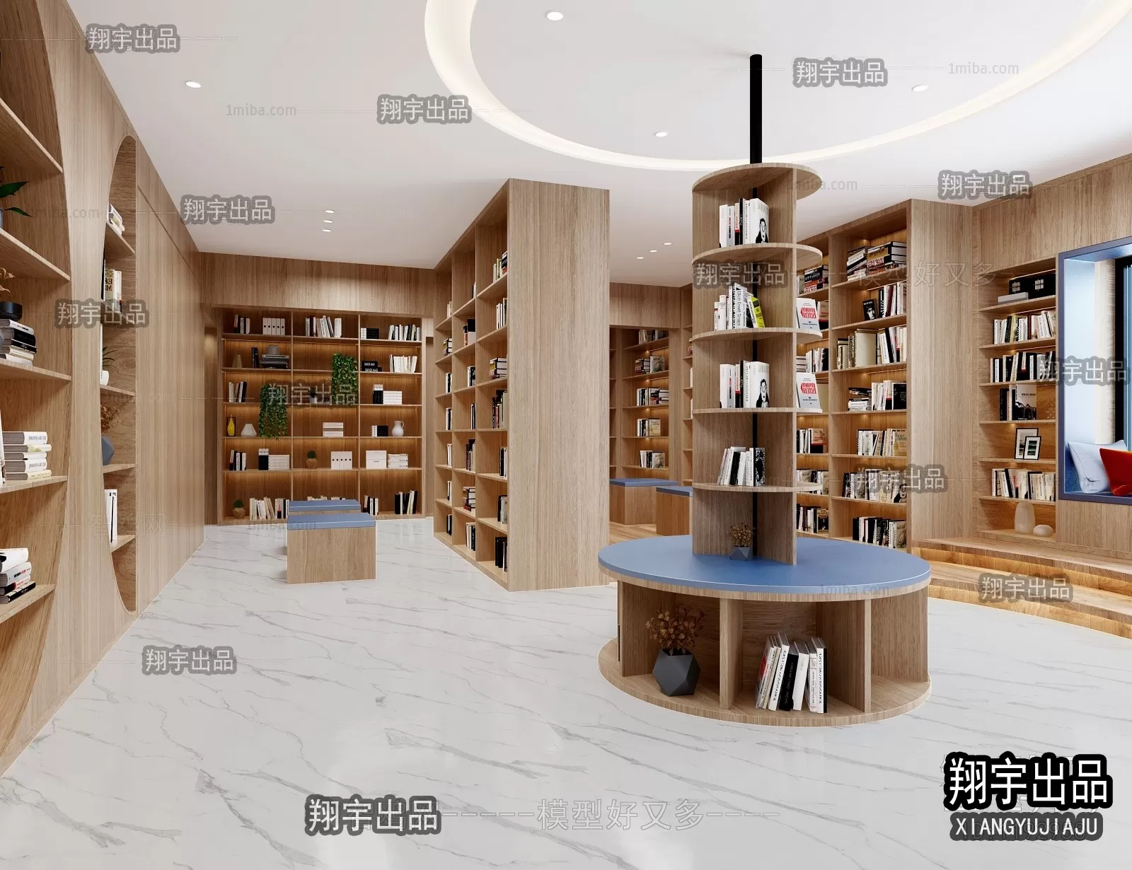 3D SCHOOL INTERIOR (VRAY) – LIBRARY 3D SCENES – 013