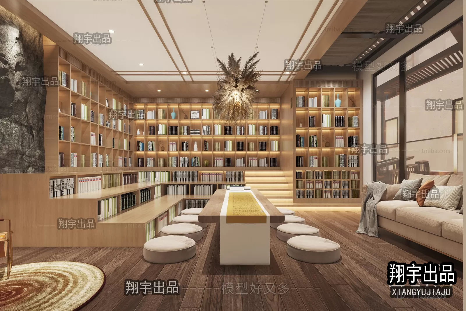 3D SCHOOL INTERIOR (VRAY) – LIBRARY 3D SCENES – 015