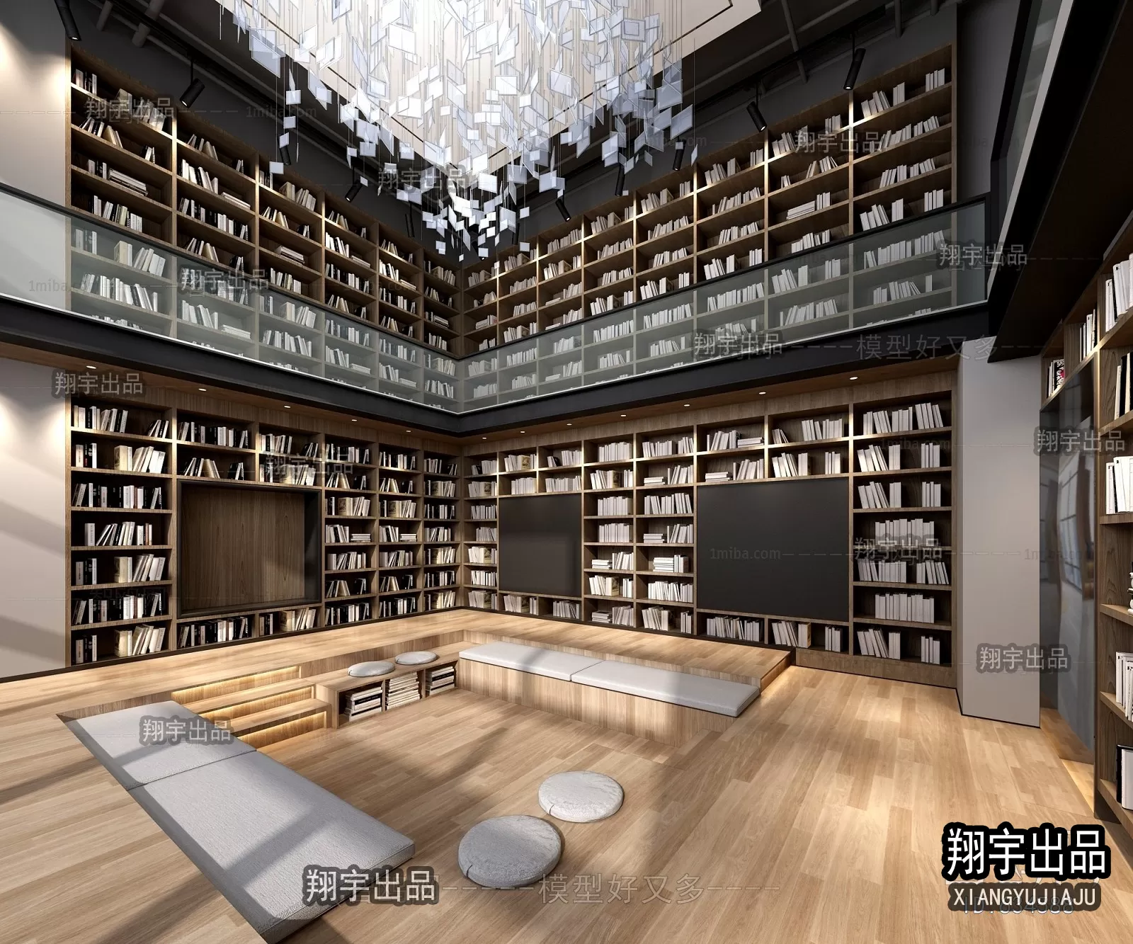 3D SCHOOL INTERIOR (VRAY) – LIBRARY 3D SCENES – 026