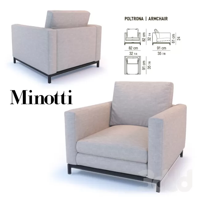 Armchair Minotti – 206203