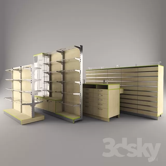 3DSKYMODEL – Shelf – Wardrobe – 130