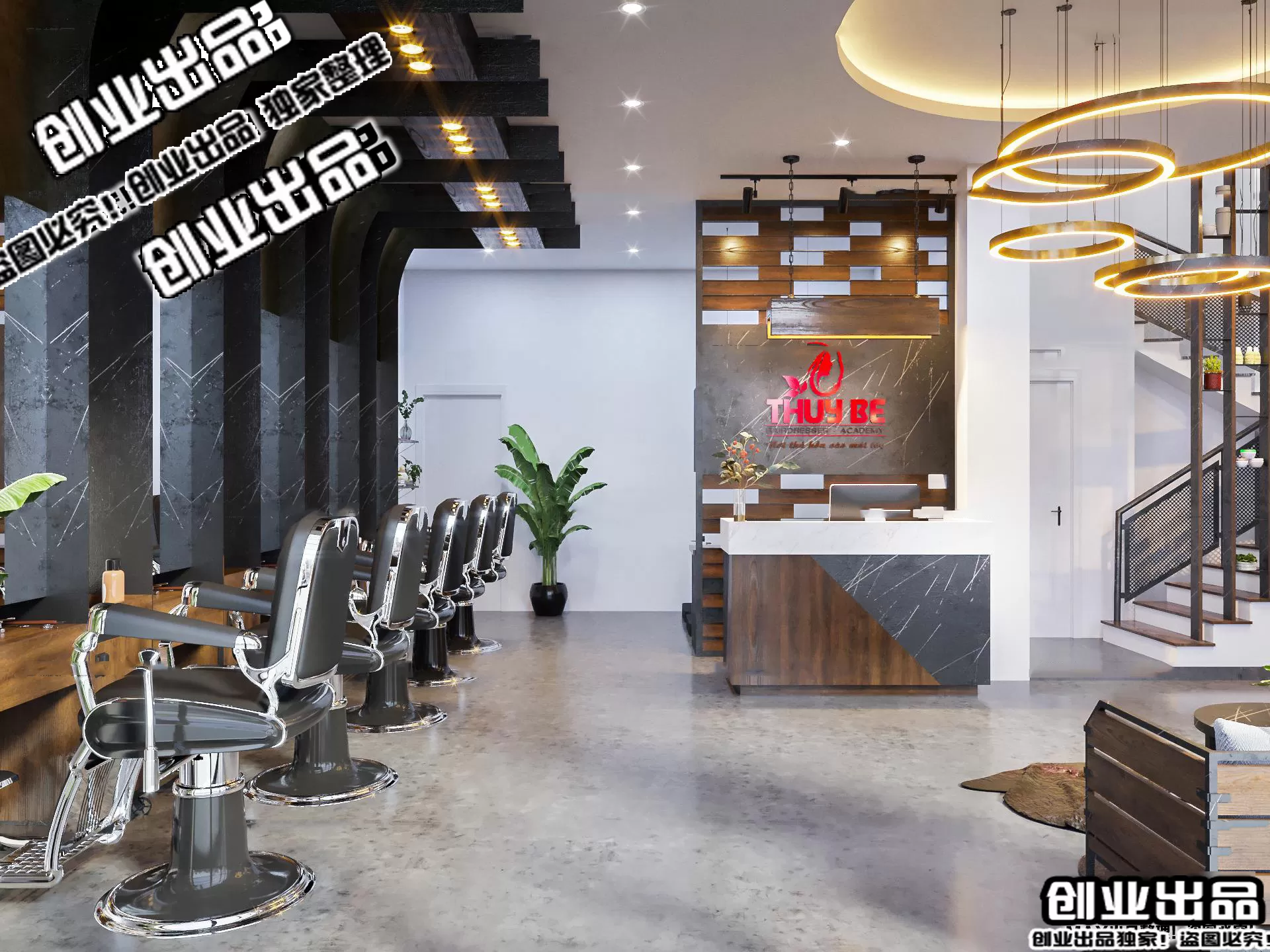 HAIR SALON – 3D SCENES – VRAY RENDER – 015