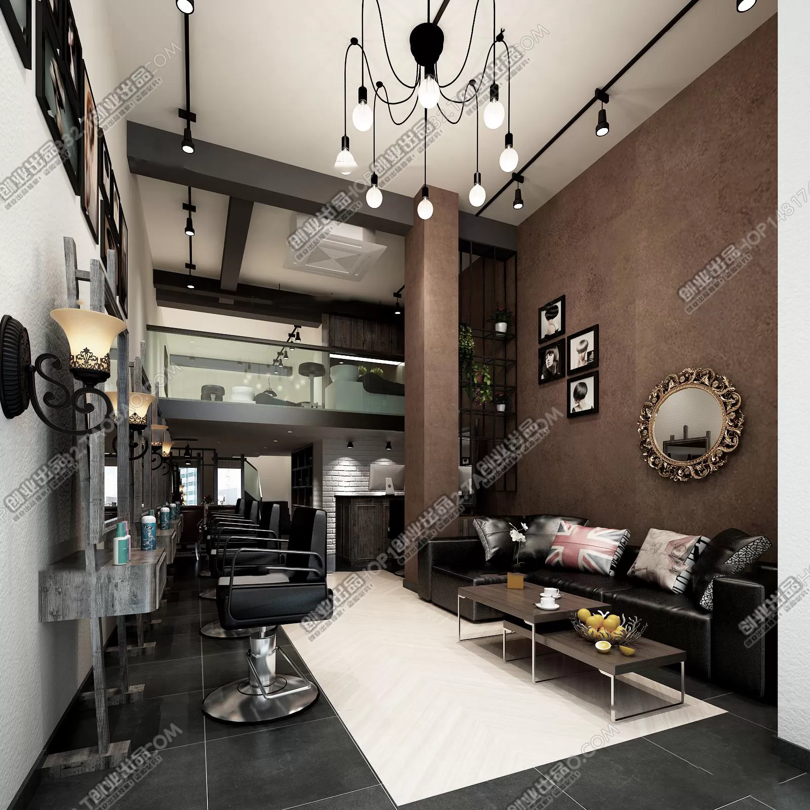 HAIR SALON – 3D SCENES – VRAY RENDER – 019