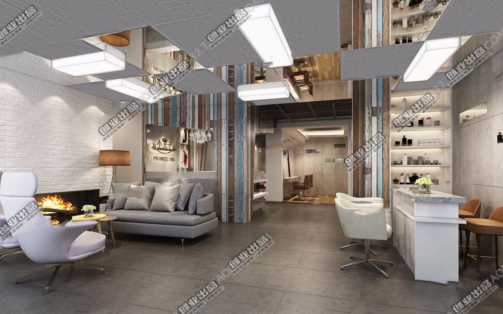 HAIR SALON – 3D SCENES – VRAY RENDER – 026
