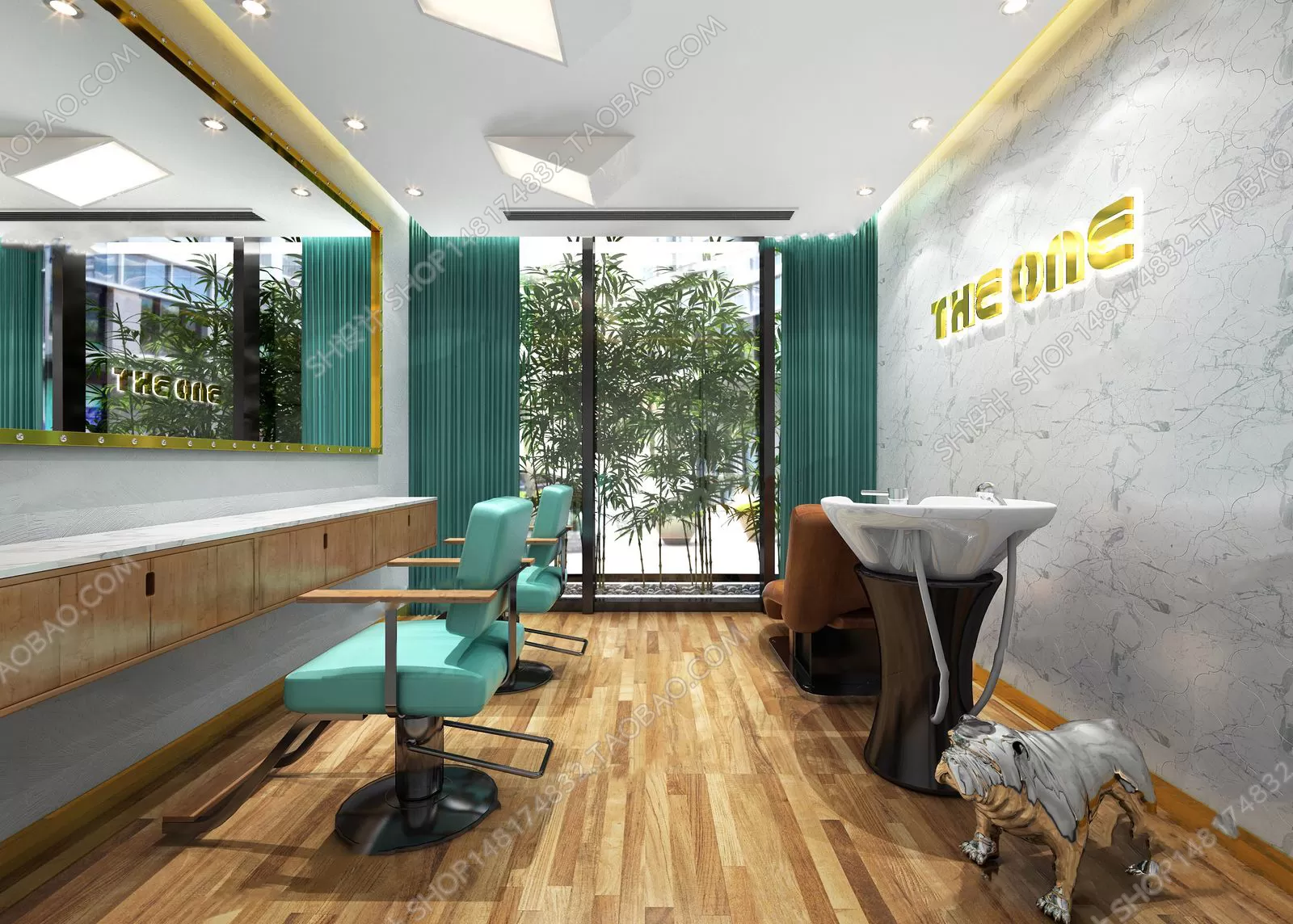 HAIR SALON – 3D SCENES – VRAY RENDER – 031