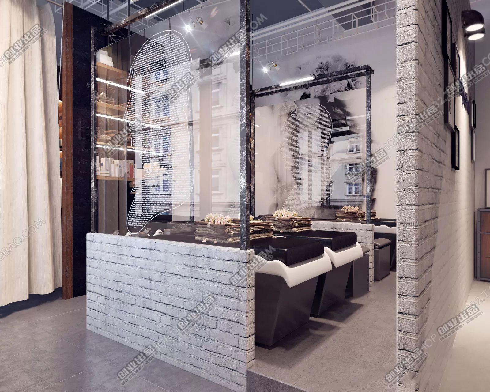 HAIR SALON – 3D SCENES – VRAY RENDER – 035