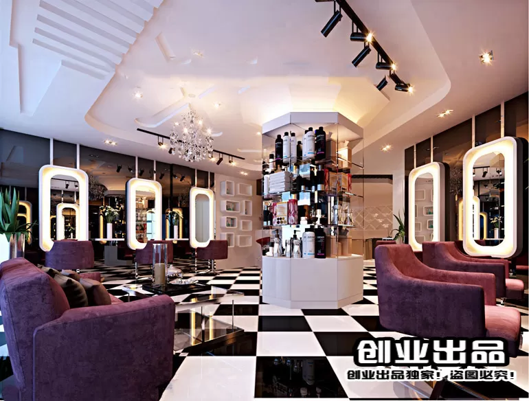 HAIR SALON – 3D SCENES – VRAY RENDER – 037