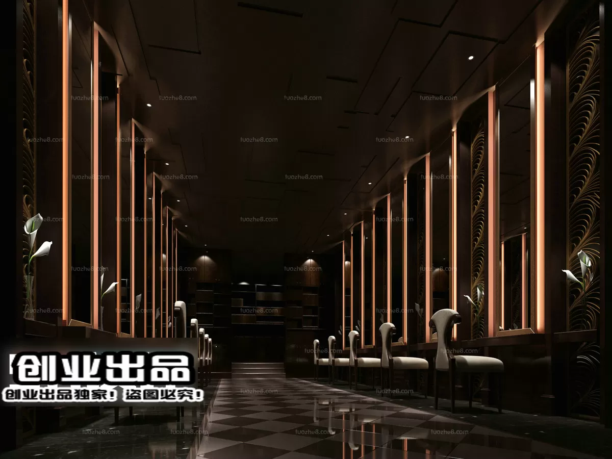 HAIR SALON – 3D SCENES – VRAY RENDER – 040