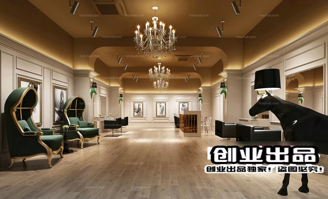 HAIR SALON – 3D SCENES – VRAY RENDER – 042