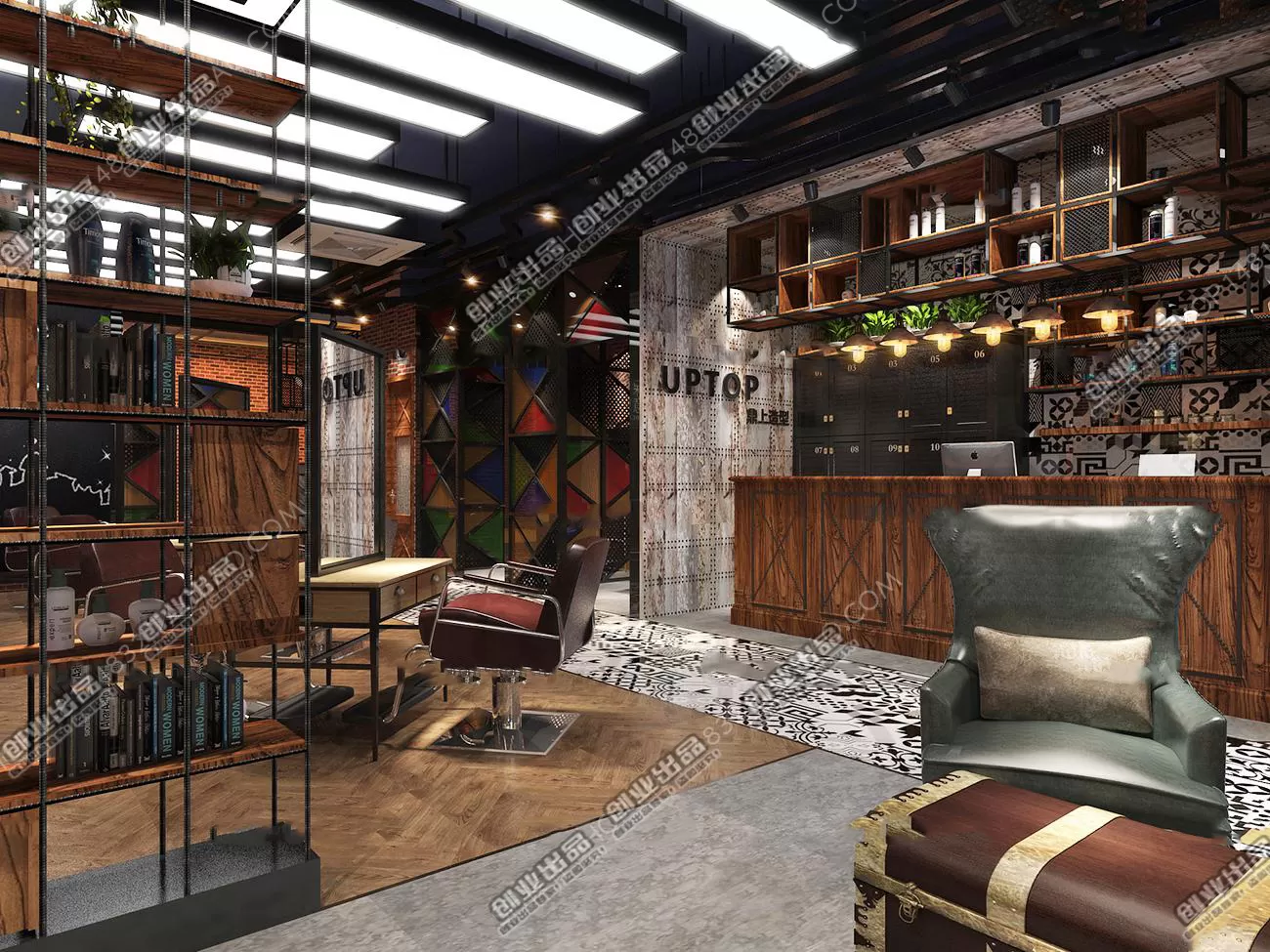 HAIR SALON – 3D SCENES – VRAY RENDER – 052