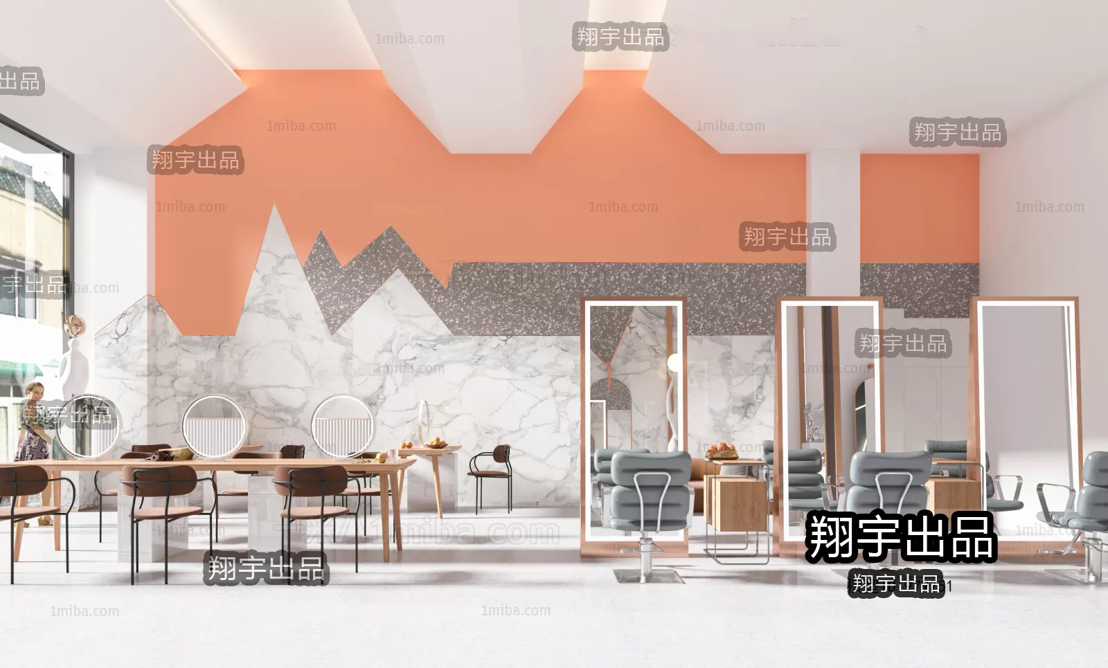 HAIR SALON – 3D SCENES – VRAY RENDER – 056