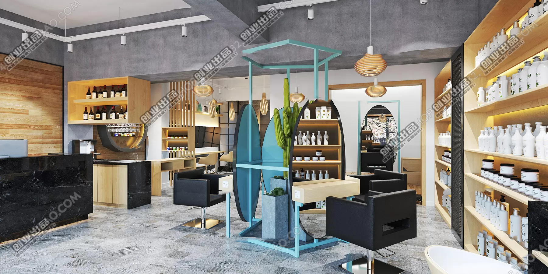 HAIR SALON – 3D SCENES – VRAY RENDER – 059
