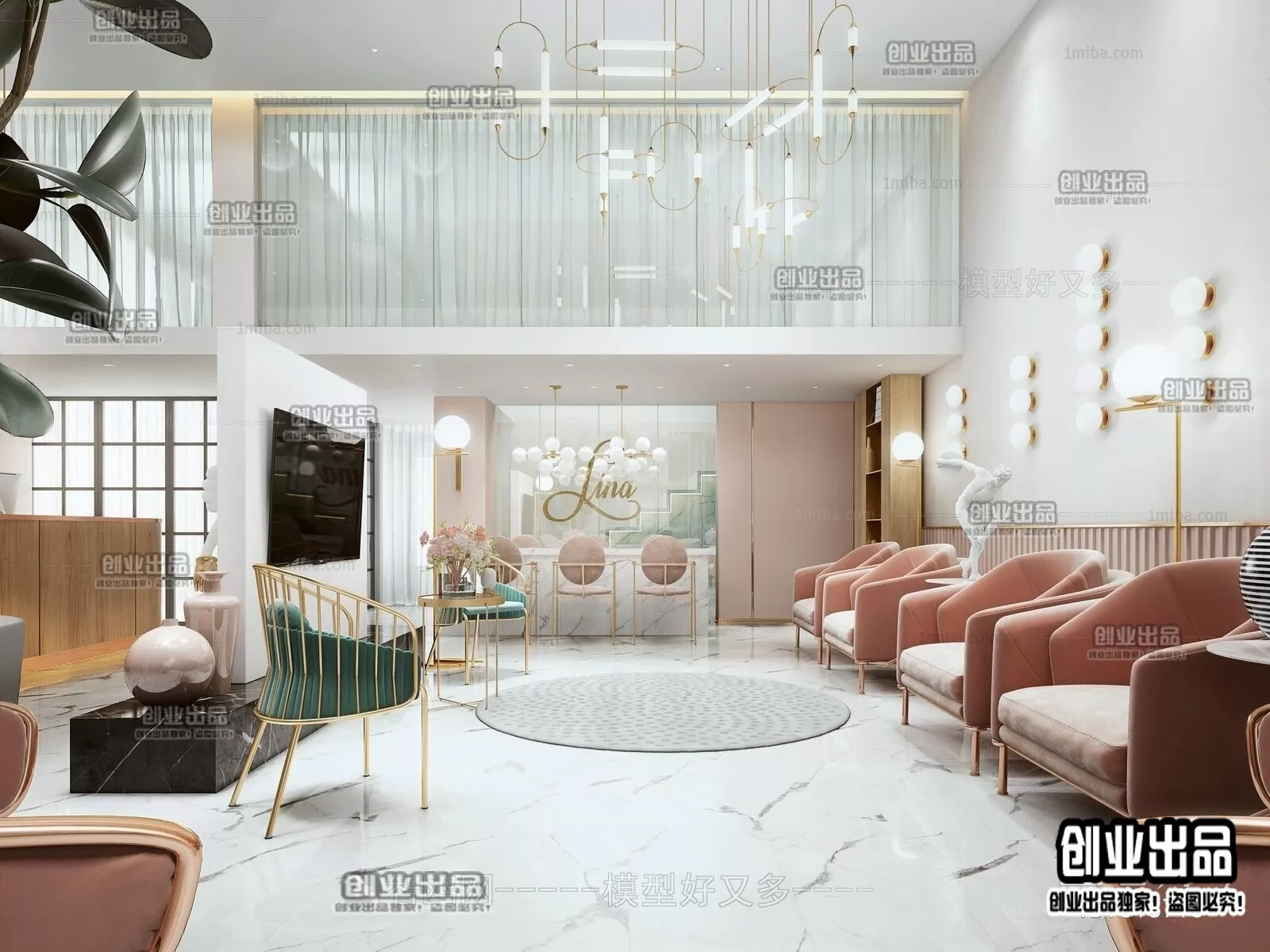 NAILS SALON – 3D SCENES – VRAY RENDER – 004