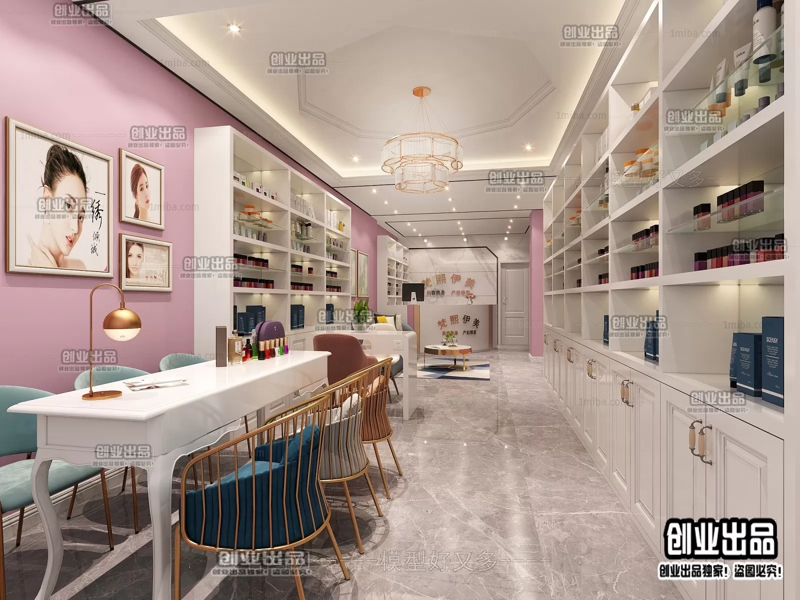 NAILS SALON – 3D SCENES – VRAY RENDER – 006