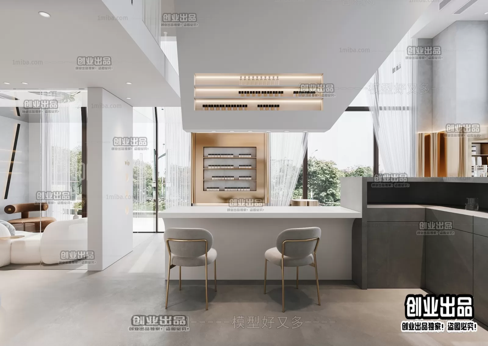 NAILS SALON – 3D SCENES – VRAY RENDER – 012