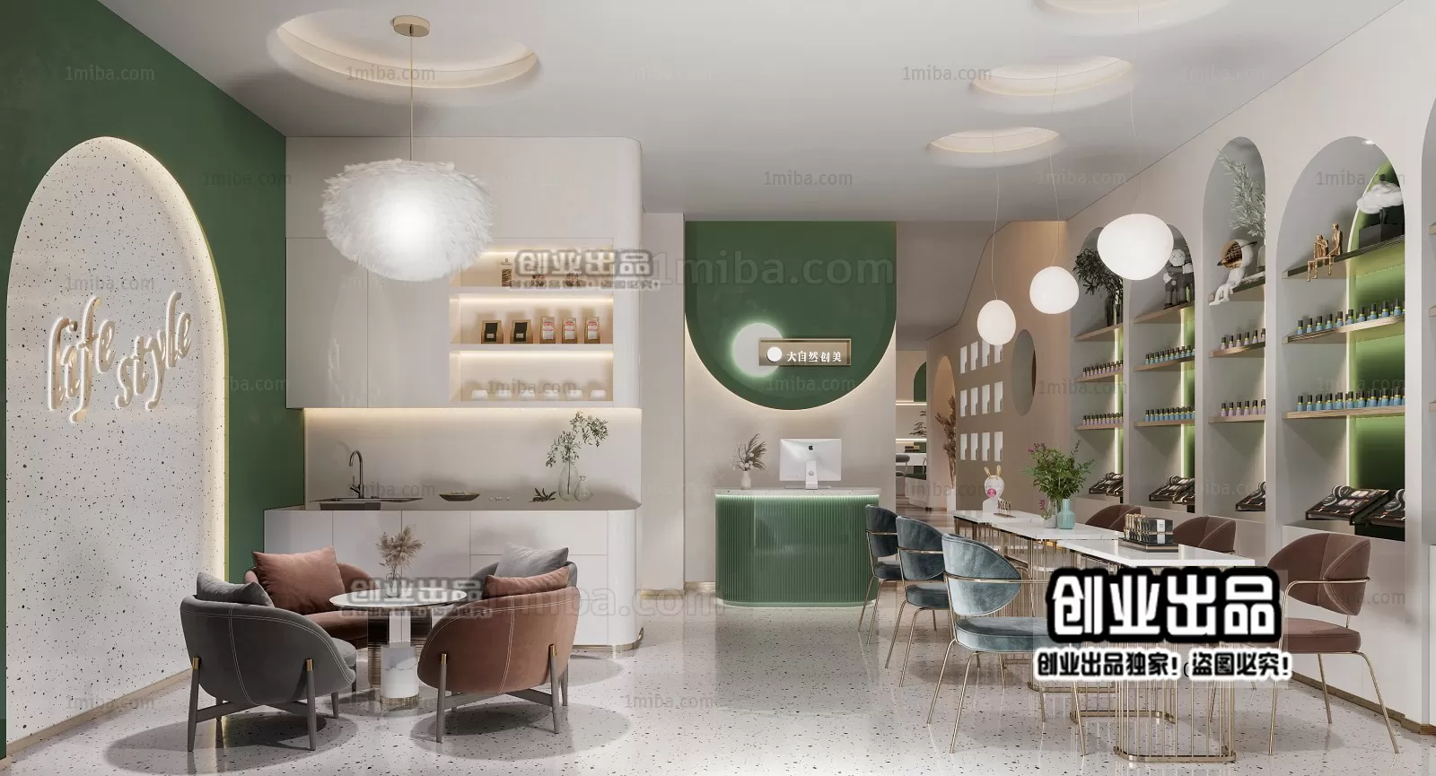 NAILS SALON – 3D SCENES – VRAY RENDER – 013
