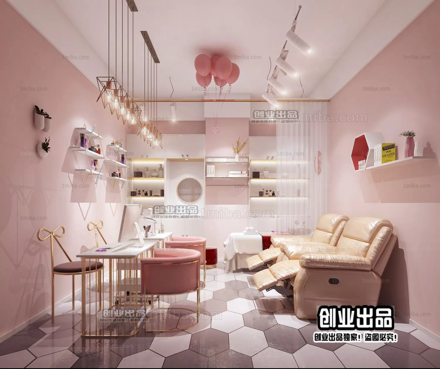 NAILS SALON – 3D SCENES – VRAY RENDER – 016