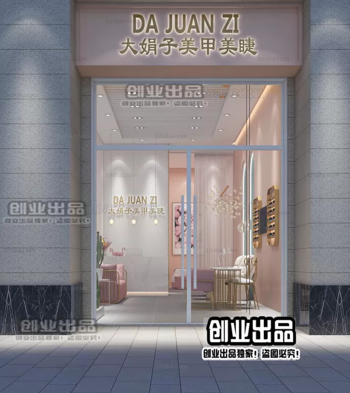 NAILS SALON – 3D SCENES – VRAY RENDER – 017