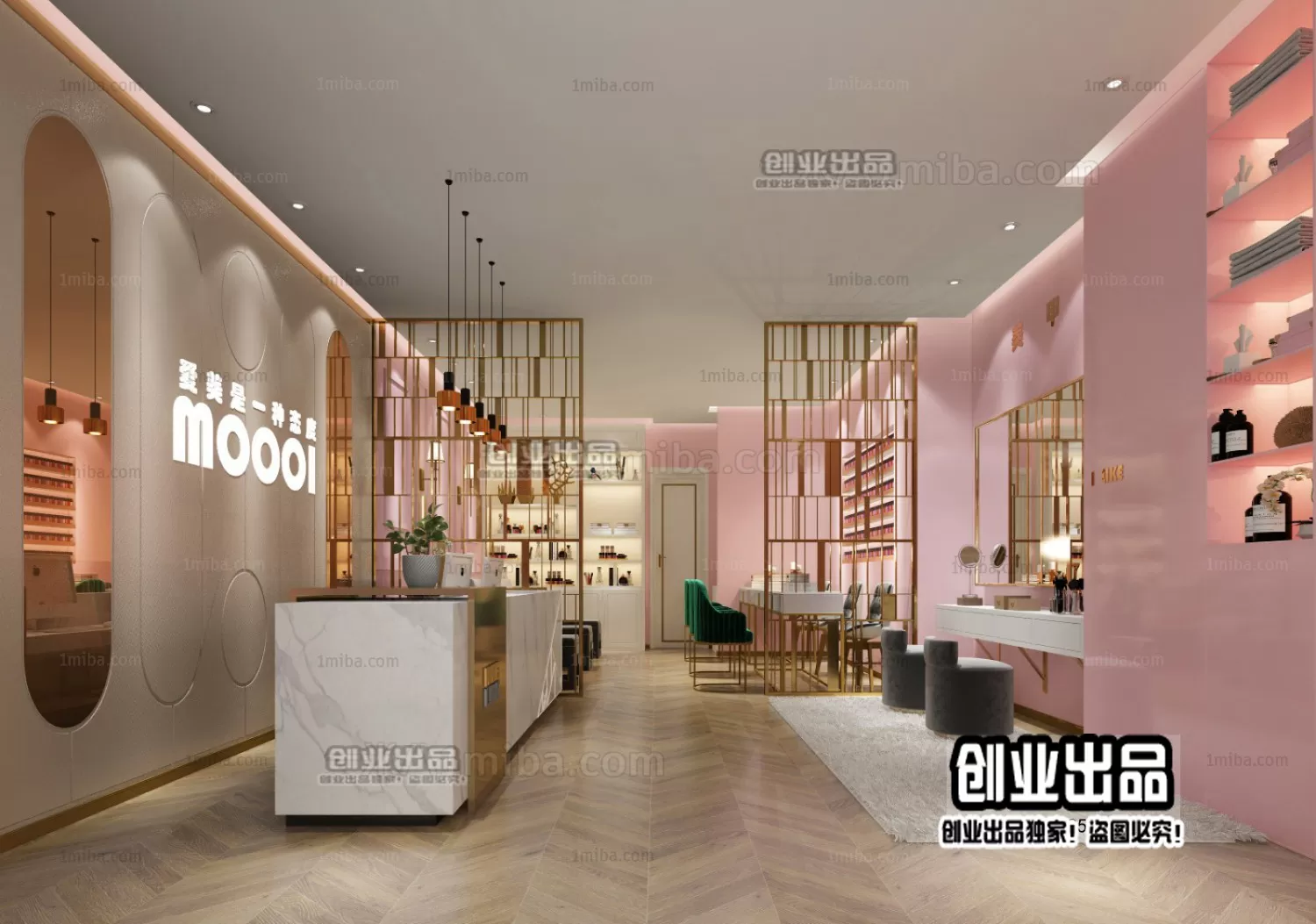 NAILS SALON – 3D SCENES – VRAY RENDER – 020