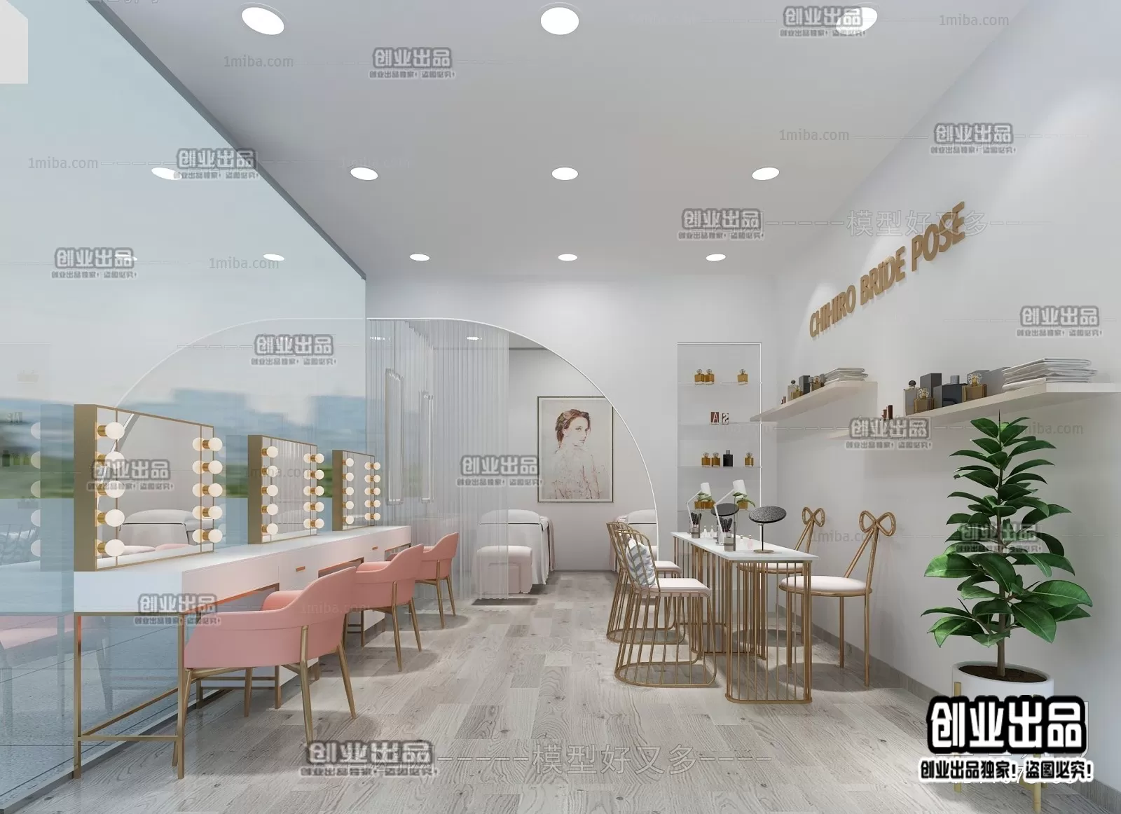NAILS SALON – 3D SCENES – VRAY RENDER – 021