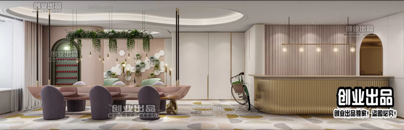 NAILS SALON – 3D SCENES – VRAY RENDER – 022