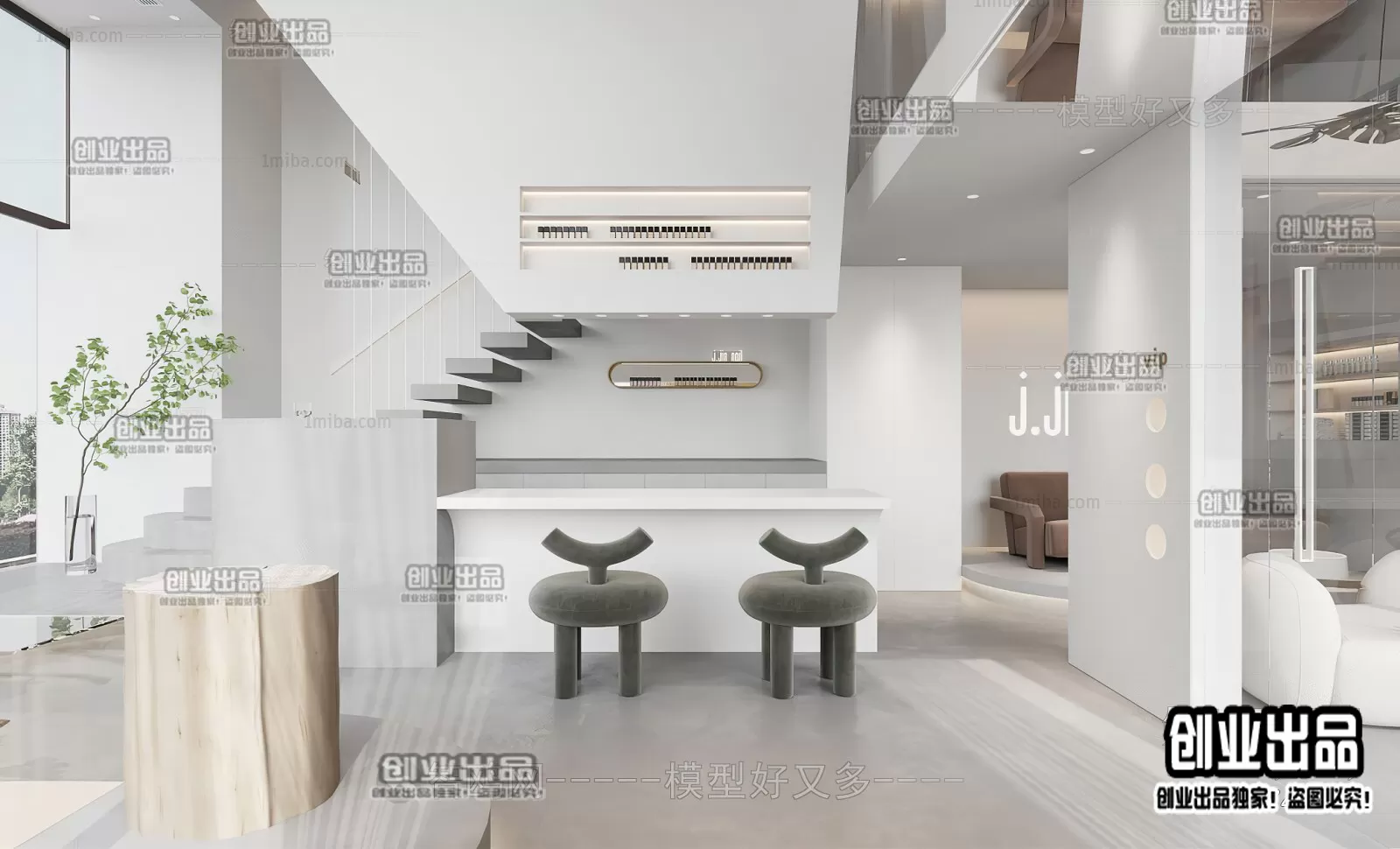 NAILS SALON – 3D SCENES – VRAY RENDER – 023