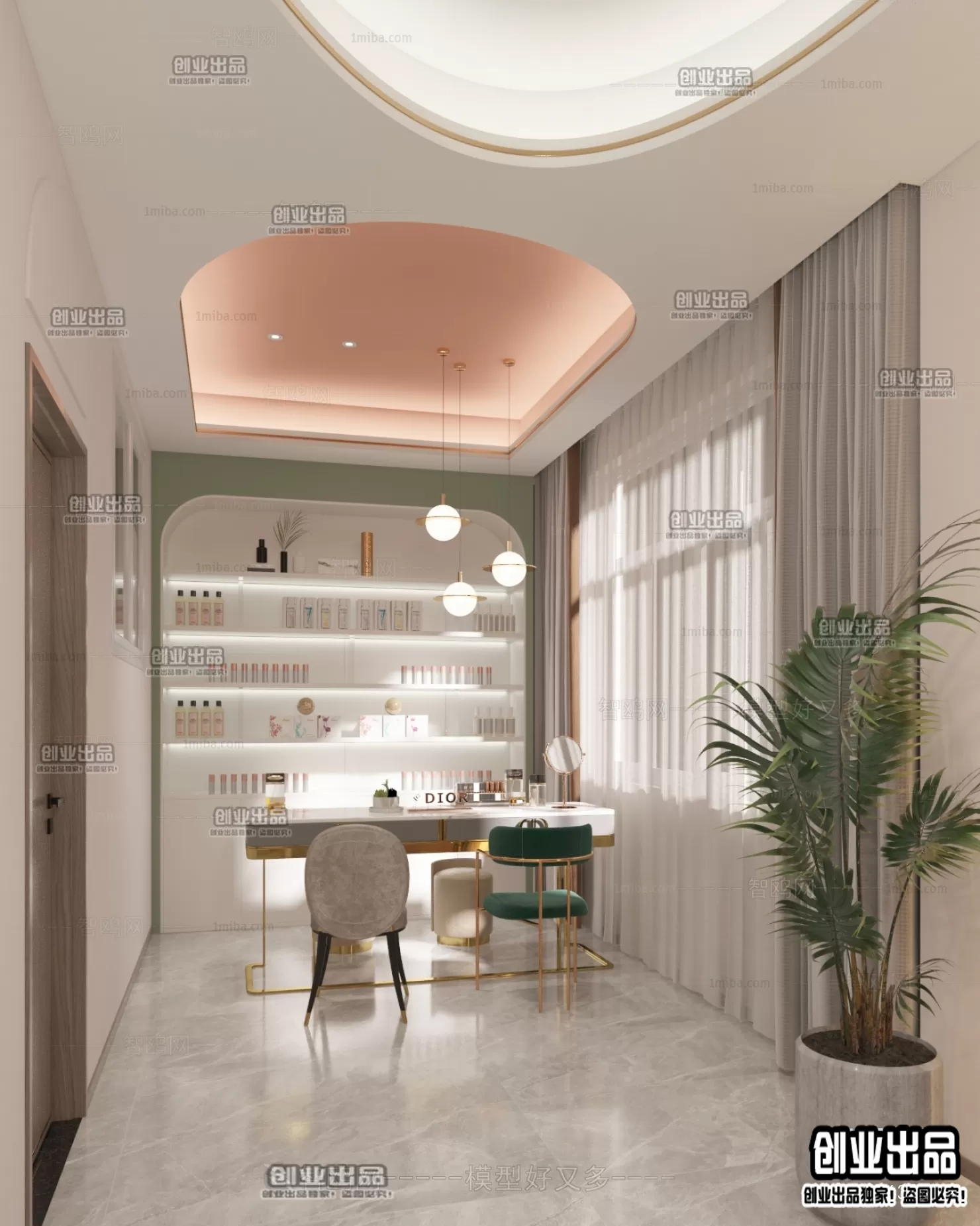 NAILS SALON – 3D SCENES – VRAY RENDER – 024