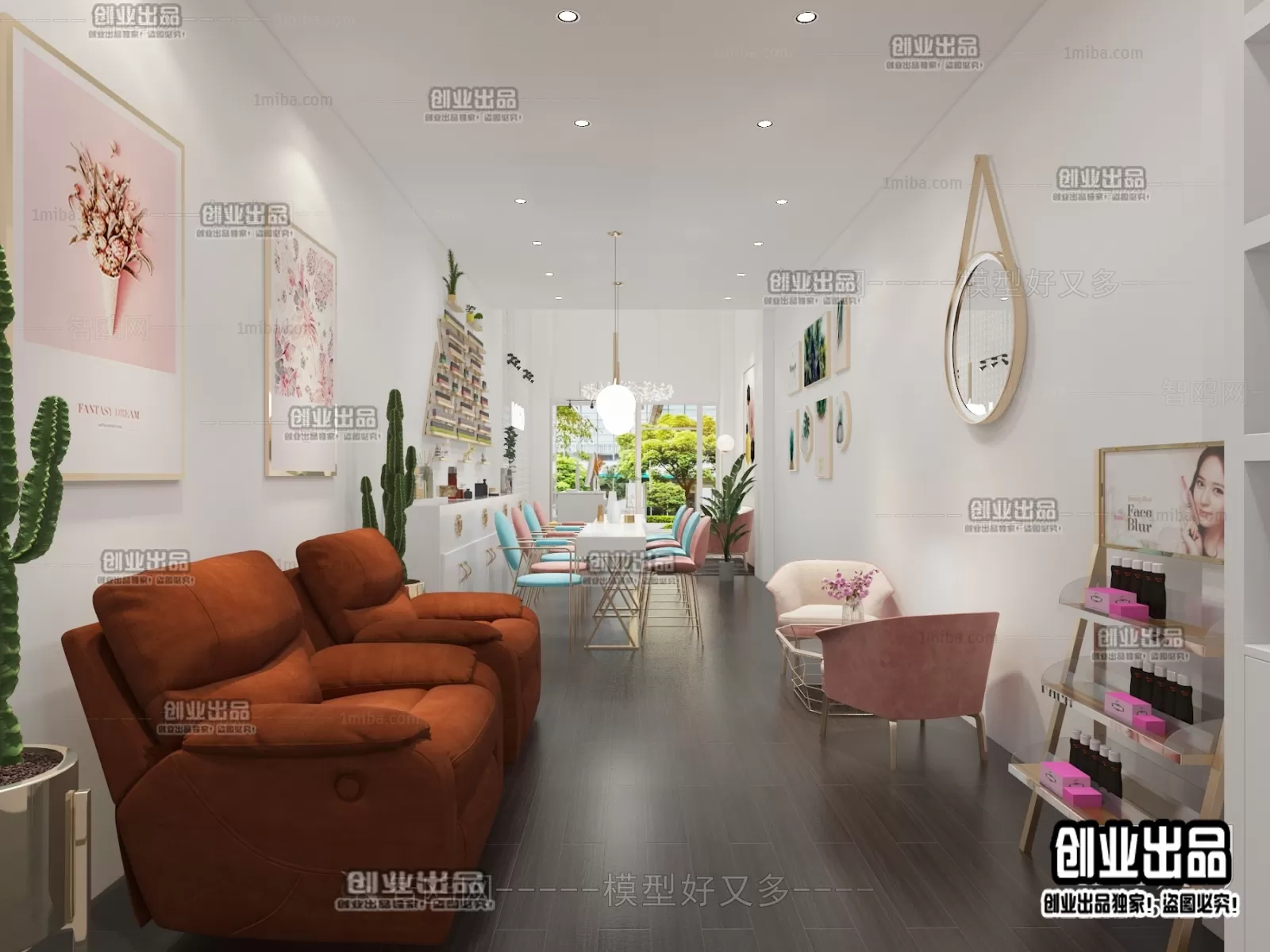 NAILS SALON – 3D SCENES – VRAY RENDER – 025