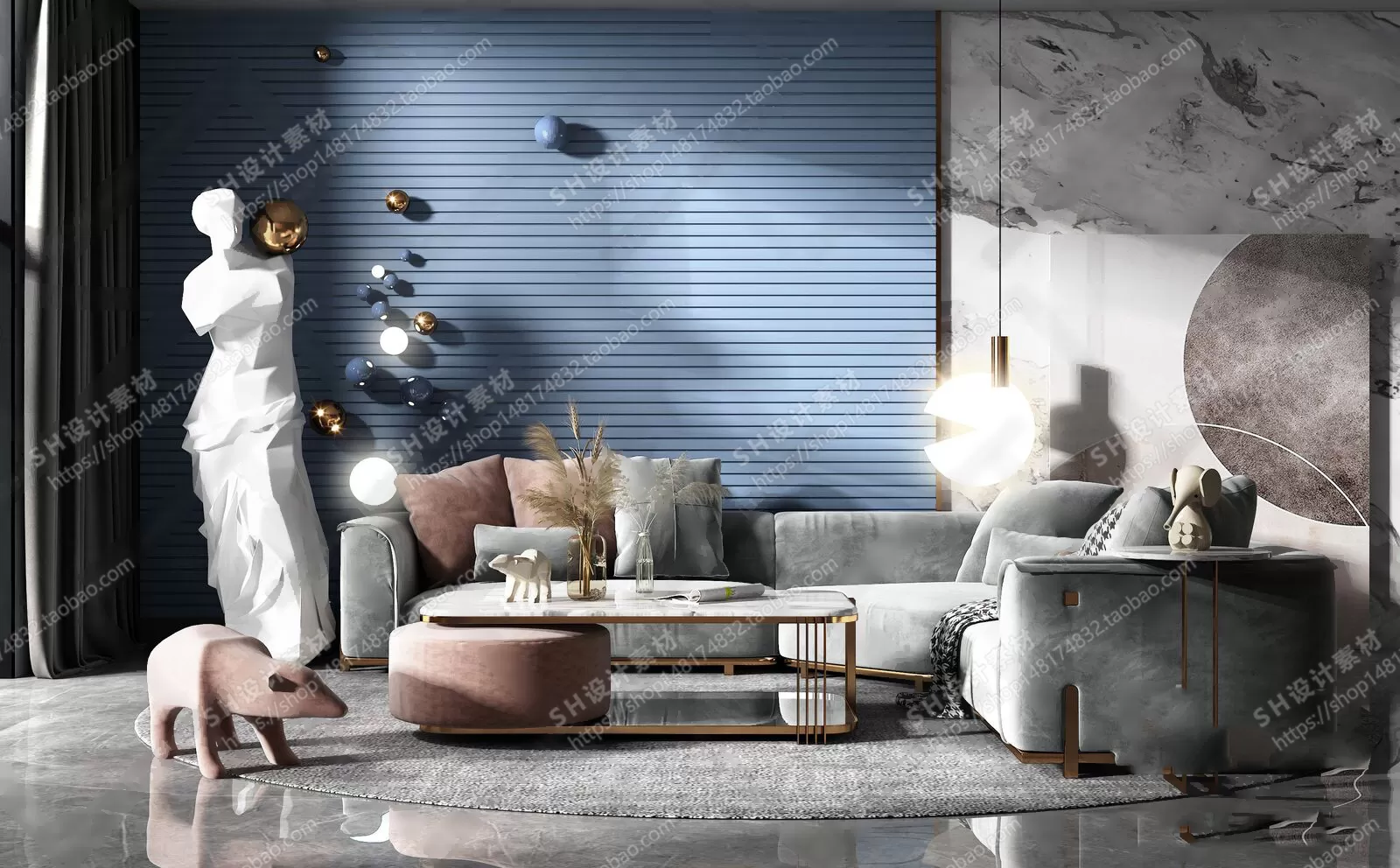 Modern Sofa – 3D Models – 0002