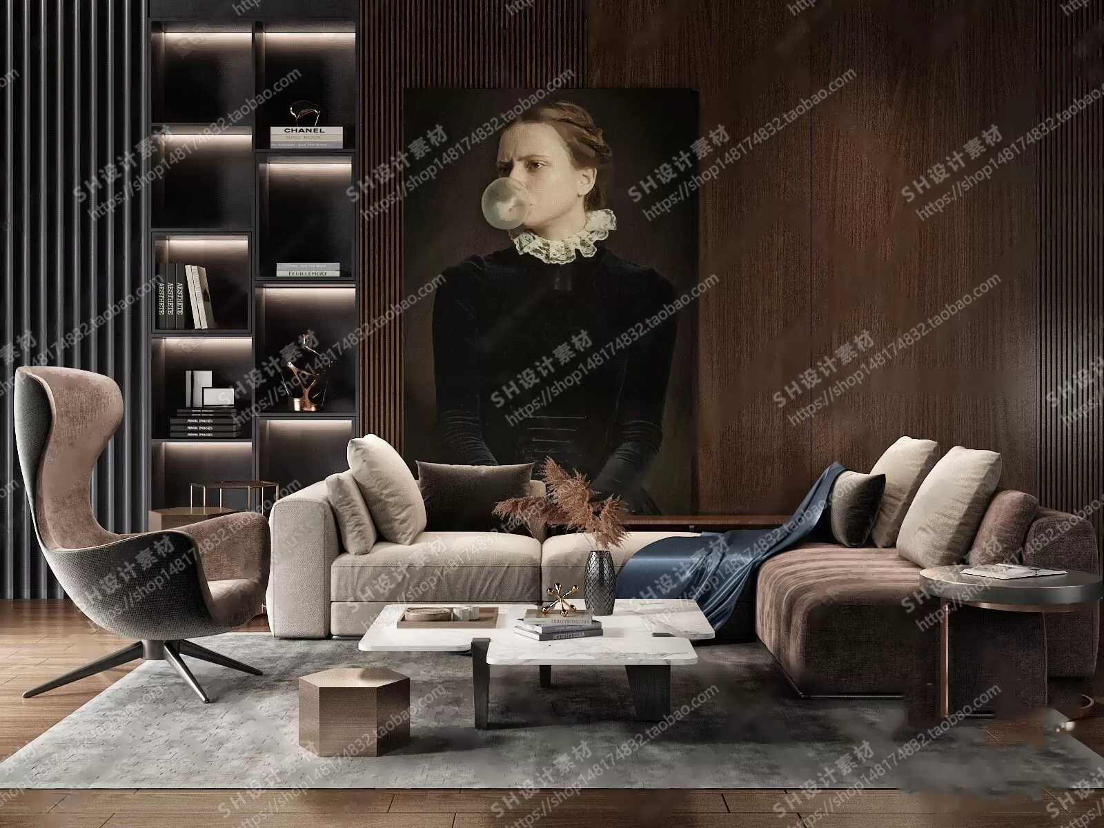 Modern Sofa – 3D Models – 0005