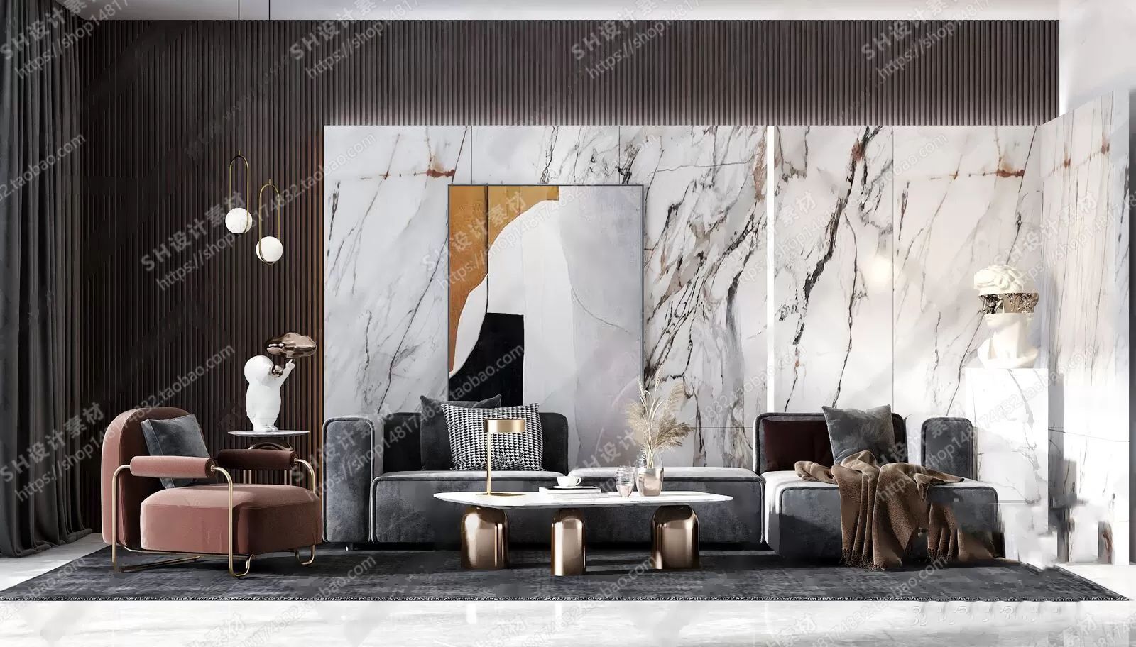 Modern Sofa – 3D Models – 0009