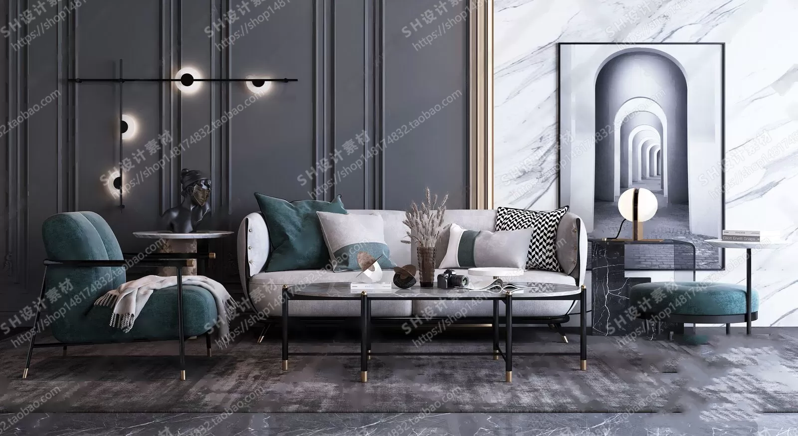 Modern Sofa – 3D Models – 0010