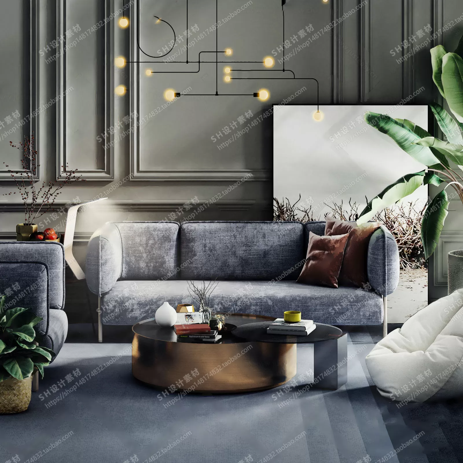 Modern Sofa – 3D Models – 0020