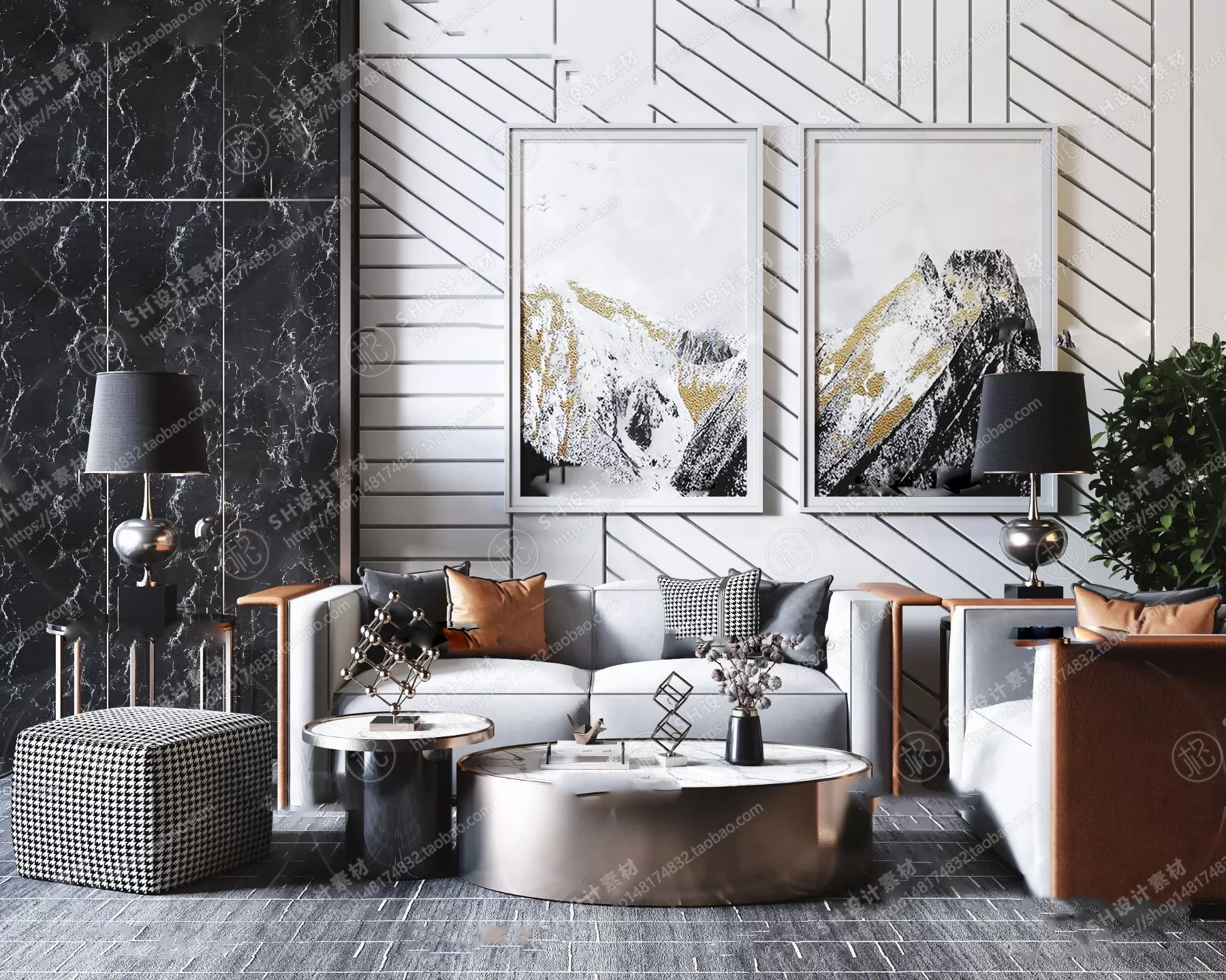 Modern Sofa – 3D Models – 0021