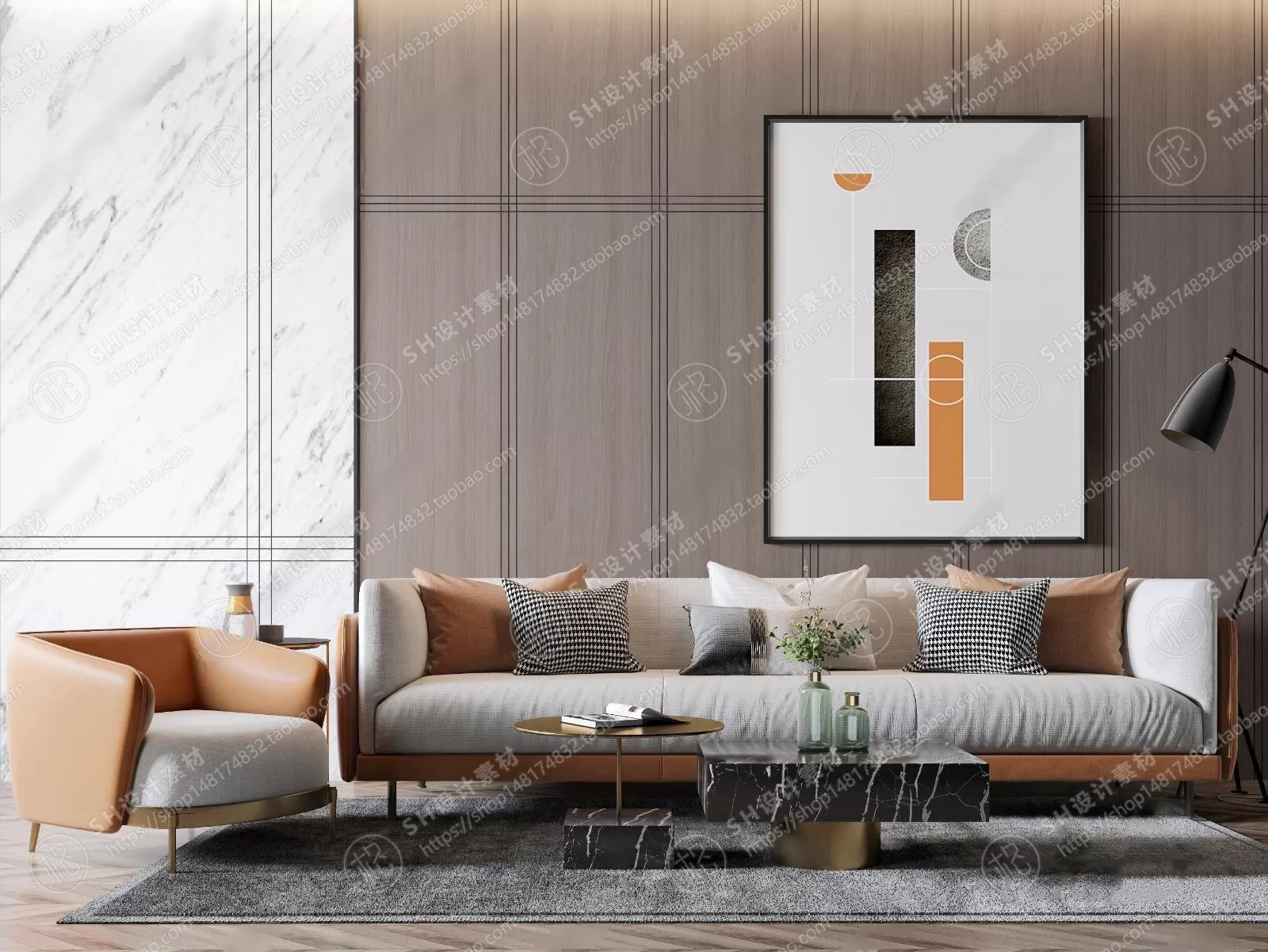 Modern Sofa – 3D Models – 0024