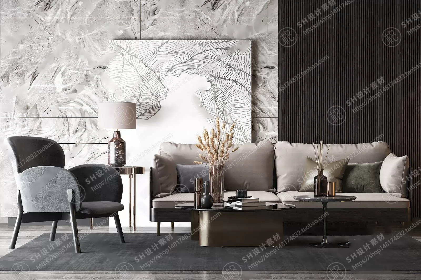 Modern Sofa – 3D Models – 0028