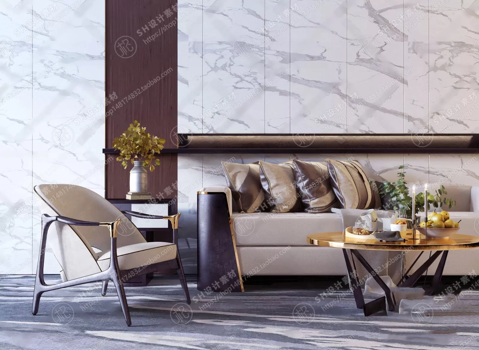 Modern Sofa – 3D Models – 0031